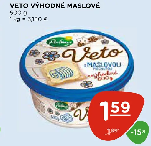 VETO VÝHODNÉ MASLOVÉ