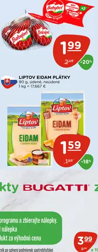 Liptov EIDAM PLÁTKY