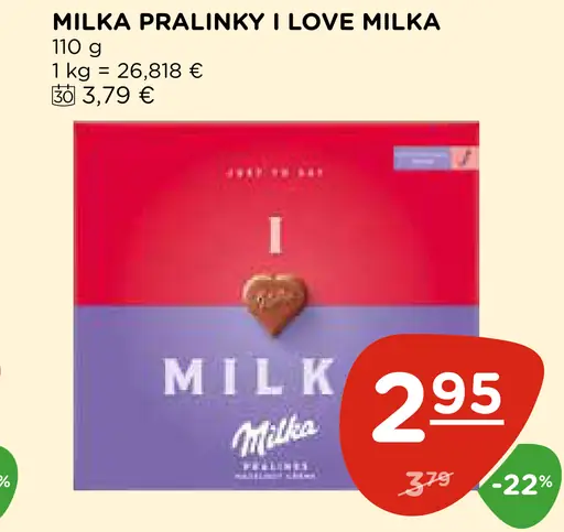 MILKA PRALINKY I LOVE MILKA