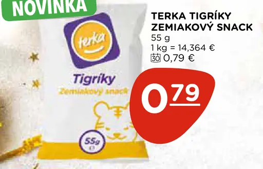 Terka Tigríky Zemiakový Snack