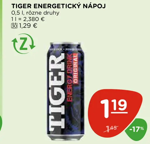 TIGER ENERGETICKÝ NÁPOJ