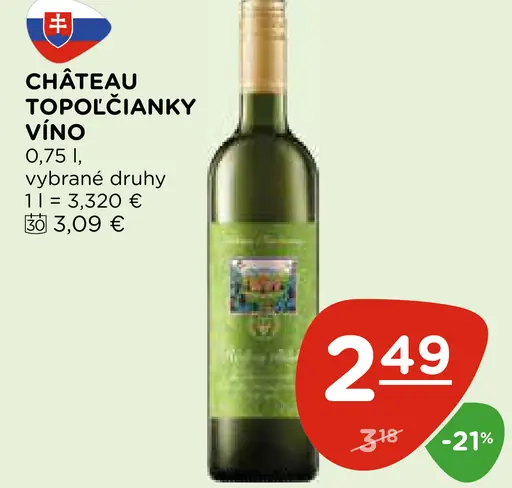 Château Topoľčanky víno