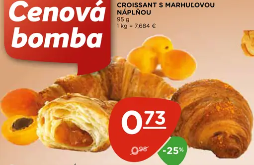 CROISSANT S MARHUĽOVOU NÁPLŇOU