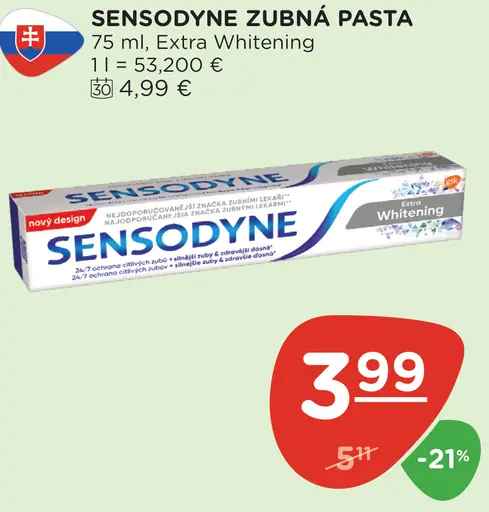 Sensodyne zubná pasta