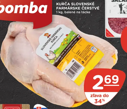 Kurča slovenské farmárske čerstvé