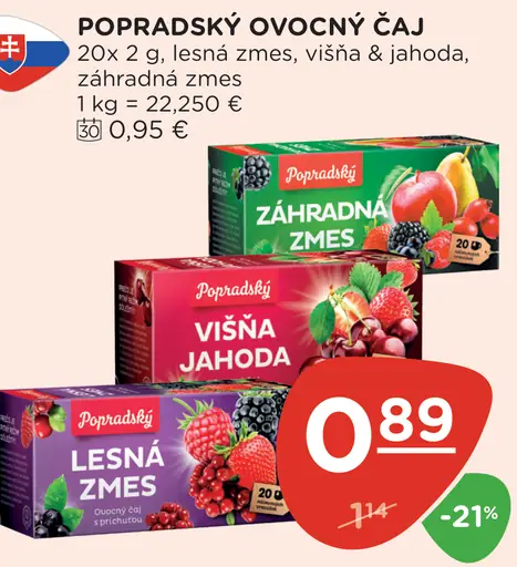 Popradský ovocný čaj - Lesná zmes