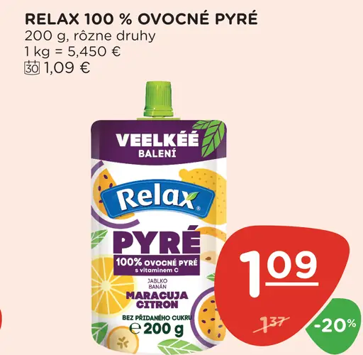 RELAX 100 % OVOCNÉ PYRÉ