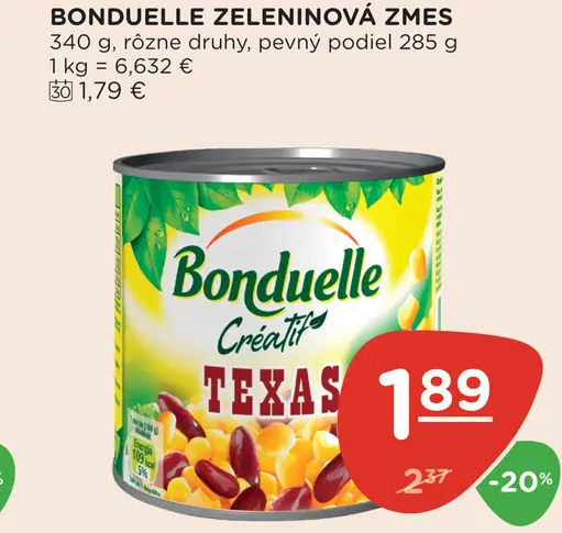 BONDUELLE ZELENINOVÁ ZMES