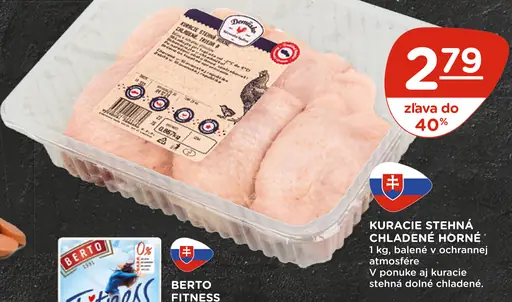 Kuracie stehná chladené horné