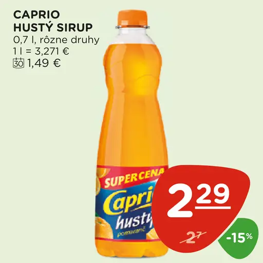 Caprio Hustý Sirup