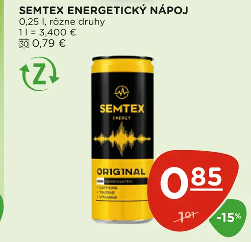 SEMtex energetický nápoj