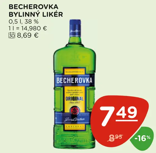 BECHEROVKA Bylinný likér