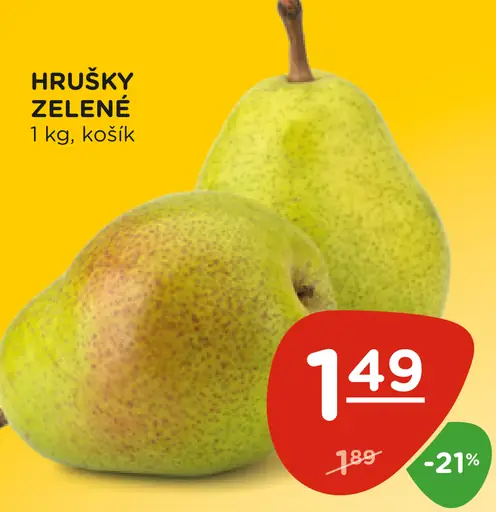 Hrušky zelené