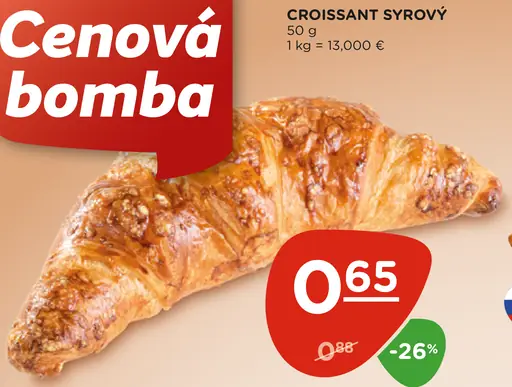 Croissant syrový