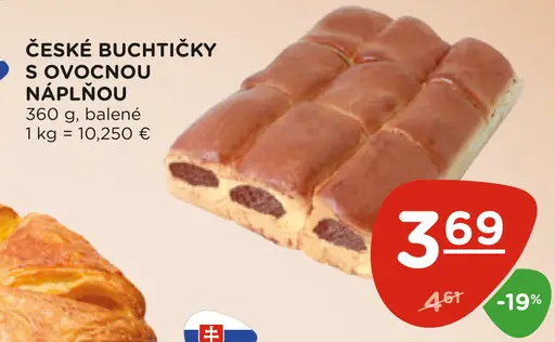 České Buchtičky s ovocnou náplňou