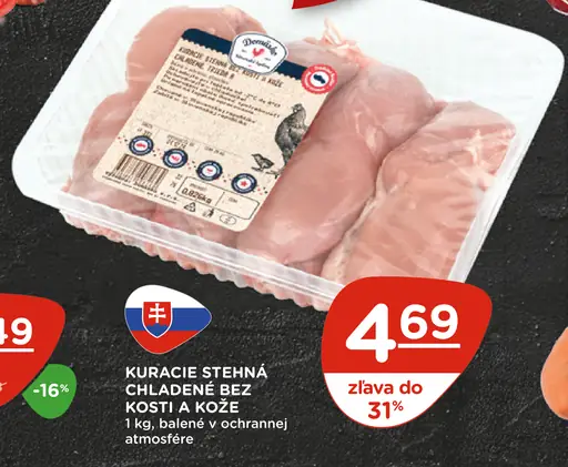 KURACIE STEHNÁ CHLADENÉ BEZ KOSTI A KOŽE