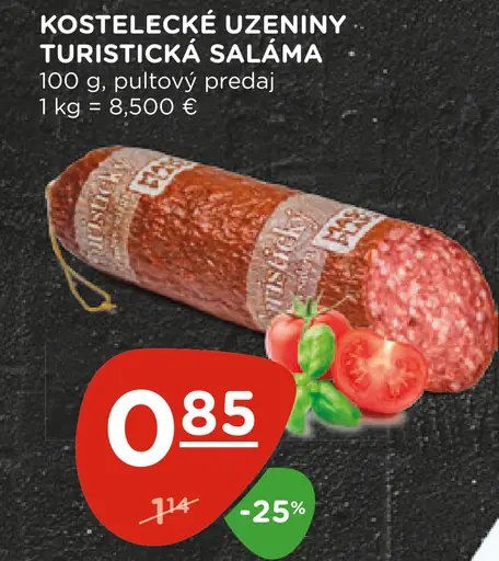 KOSTELECKÉ UZENINY TURISTICKÁ SALÁMA