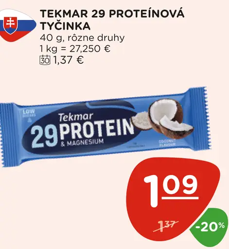 TEKMAR 29 PROTEÍNOVÁ TYČINKA