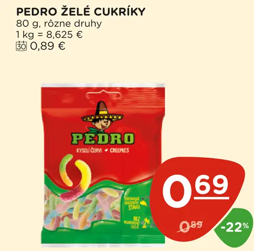 PEDRO ŽELÉ CUKRÍKY