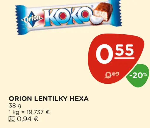 ORION Lentilky Hexa