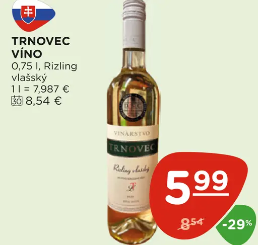 Trnovec Vino Rizling vlašský