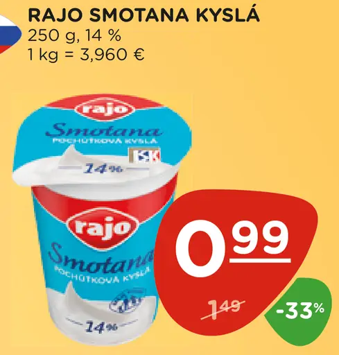 Rajo Smotana kyslá