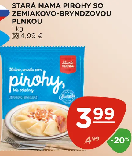 Stará mama pirohy so zemiakovo-bryndzovou plnkou