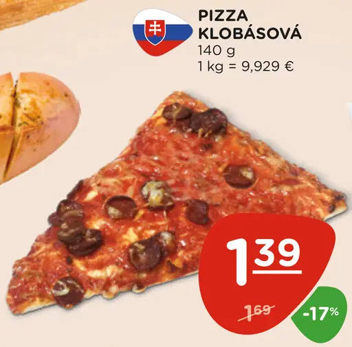 Pizza klobásová