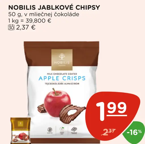 Nobilis Jablkové Chipsy