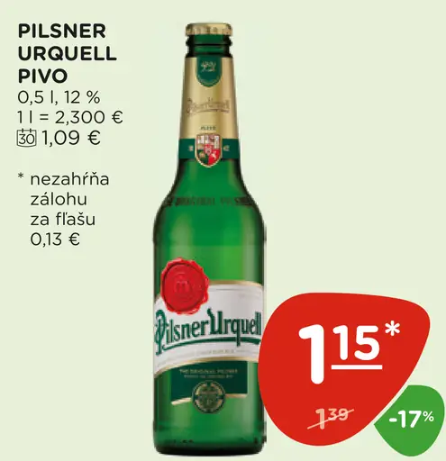 Pilsner Urquell pivo