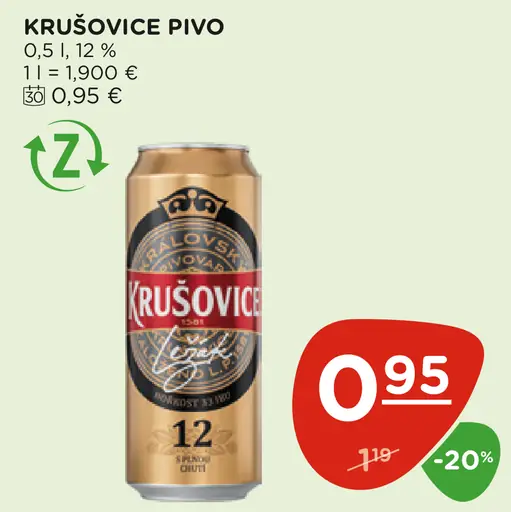 Krušovice plechovka