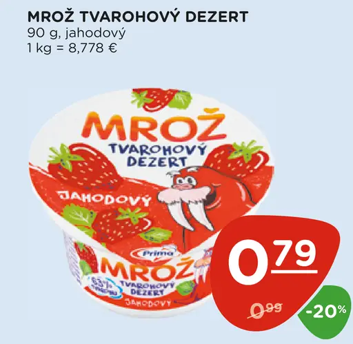 Mrož tvarohový dezert