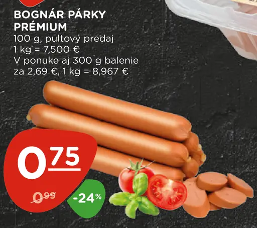 Bognár párky prémiové