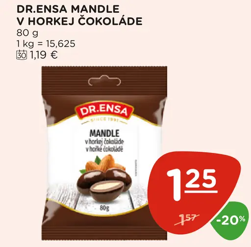 Dr. Ensa mandle v horkej čokoláde
