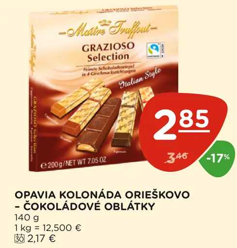 Opavia Kolonáda Orieškovo-čokoládové oblátky
