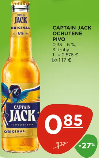 Captain Jack Miešaný nápoj z piva