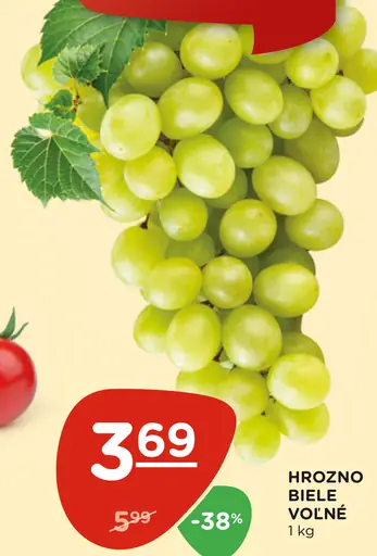 Hrozno biele voľné