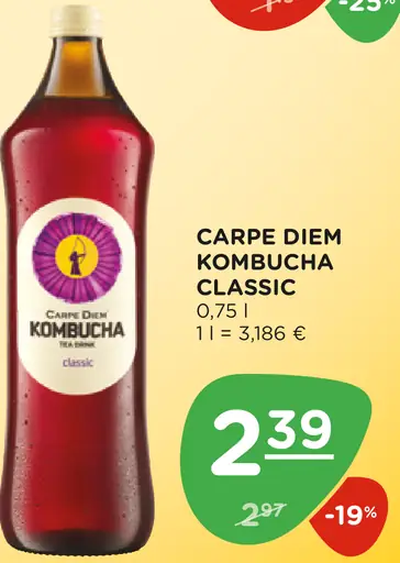 Carpe Diem Kombucha Classic