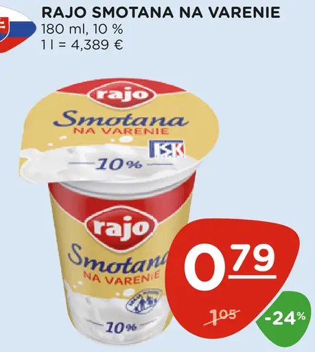 Rajo Smotana na varenie
