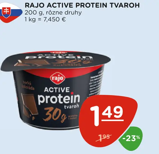 Rajo Active Protein tvaroh