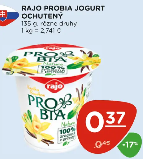 Rajo Probia Jogurt ochutený