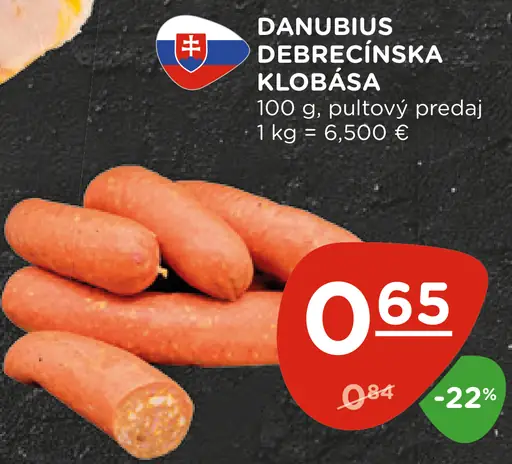 Danubius Debrecínska klobása