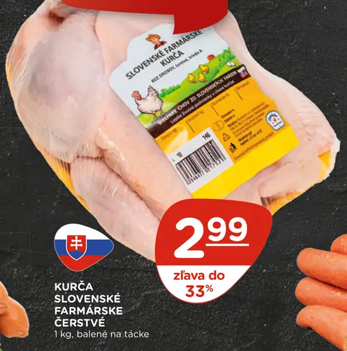 Kurča slovenské farmárske čerstvé