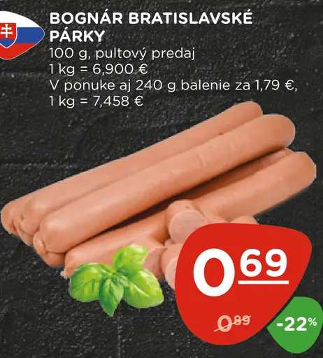 Bognár Bratislavské párky