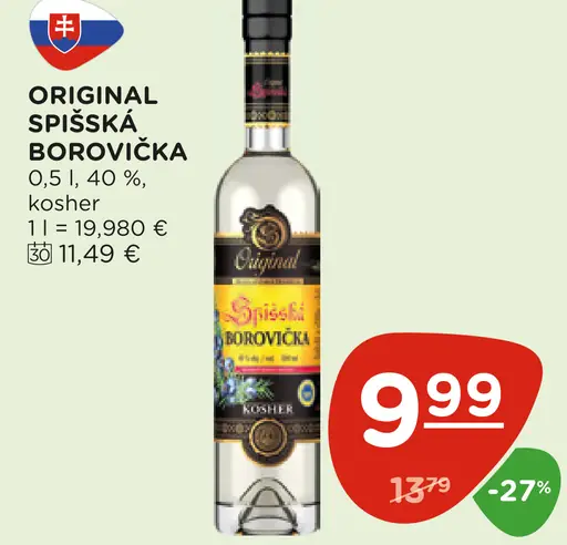 Original Spišská Borovička
