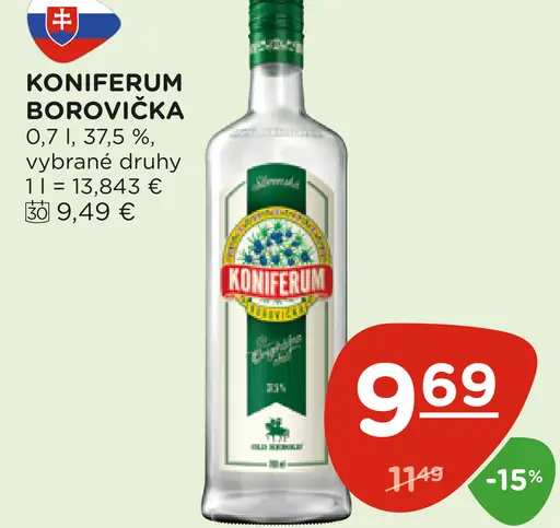 Koniferum borovička rôzne druhy