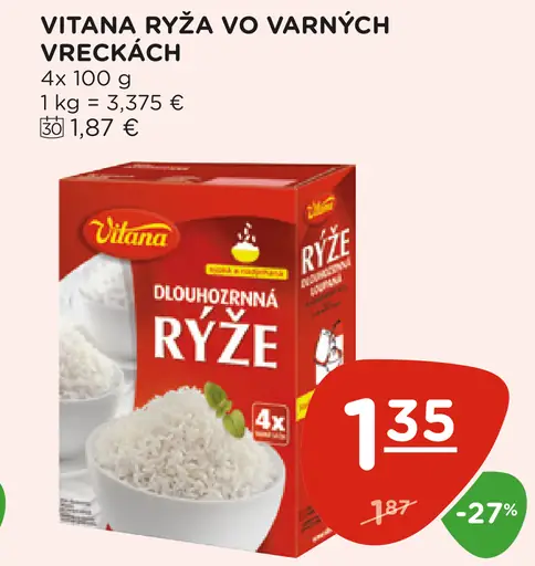 Vitana ryža vo varných vreckách