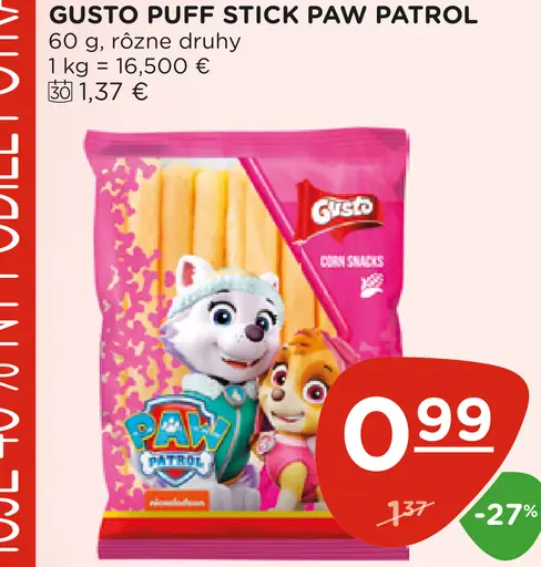 Gusto Puff Stick Paw Patrol