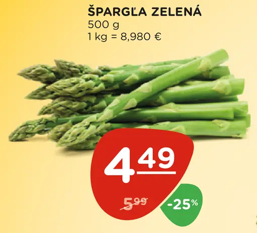 Špargľa zelená