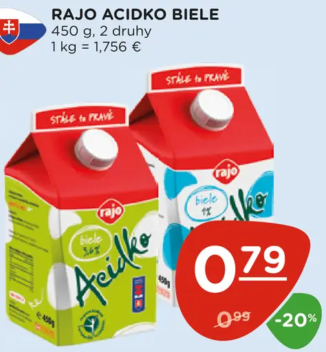 Rajo Ačidko biele